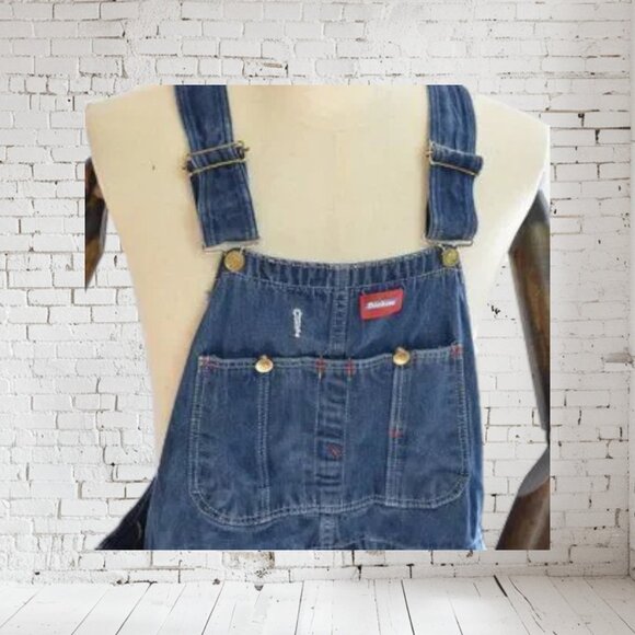Vintage Dickies Blue Jean Overalls SZ 42 - Picture 4 of 4